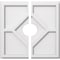 Ekena Millwork Embry Architectural Grde PVC Contemporary Ceiling Medallion, Two Piece, 14"OD x 3"ID x 4 3/4"C x 1"P CMP14EY2-03000 - alternate 1